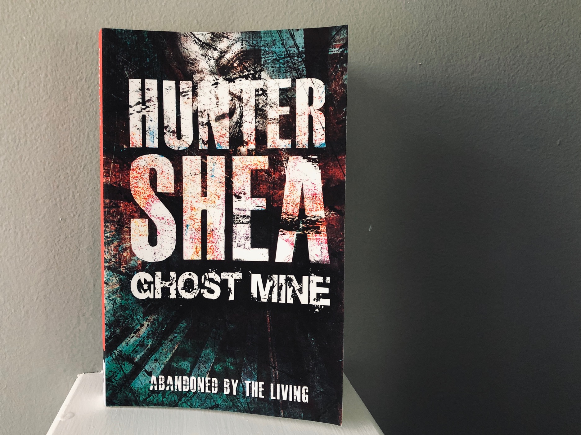 Ghost Mine by Hunter Shea book photo by Erica Robyn Reads