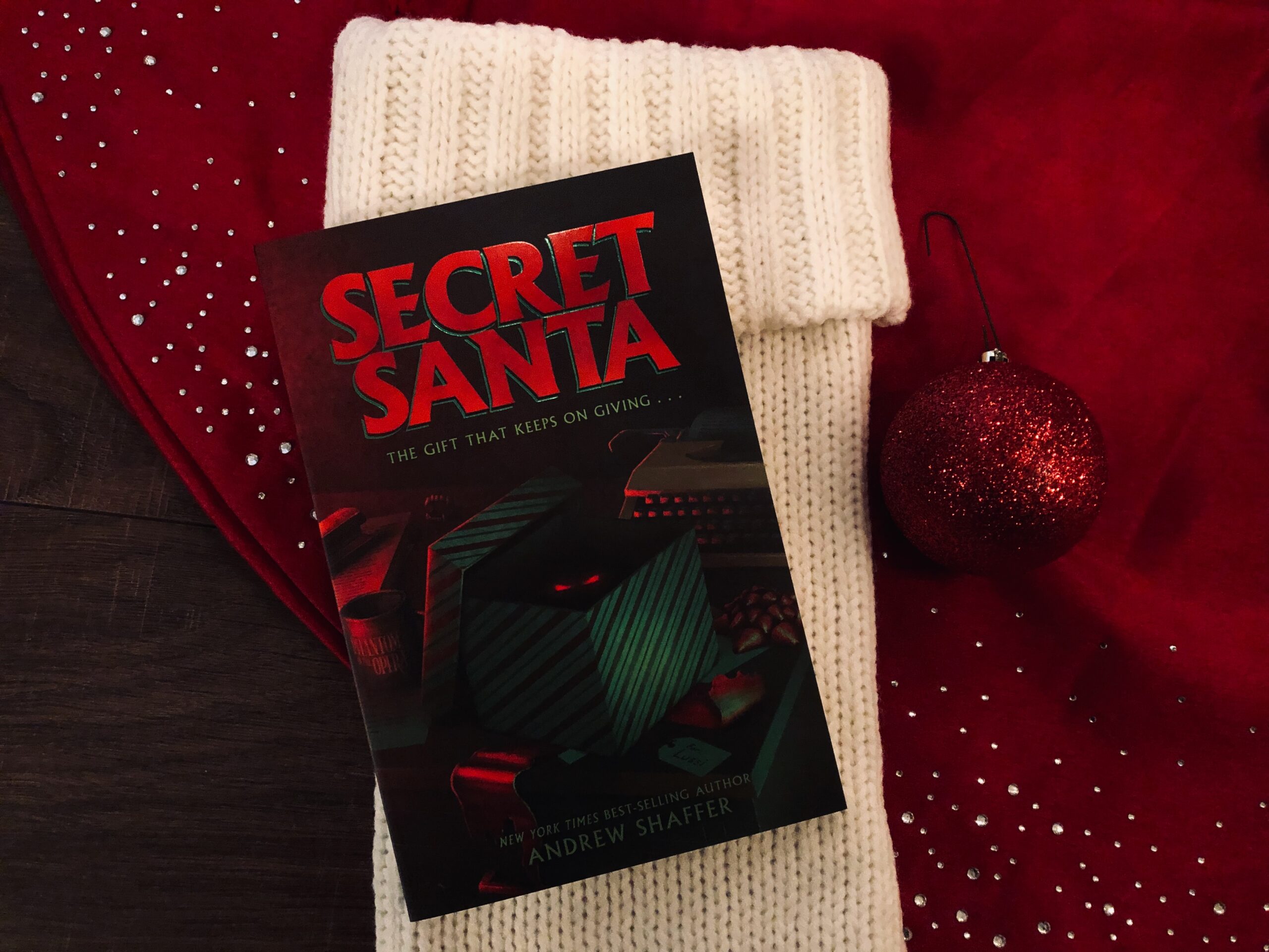 Secret Santa by Andrew Shaffer book photo by Erica Robyn Reads