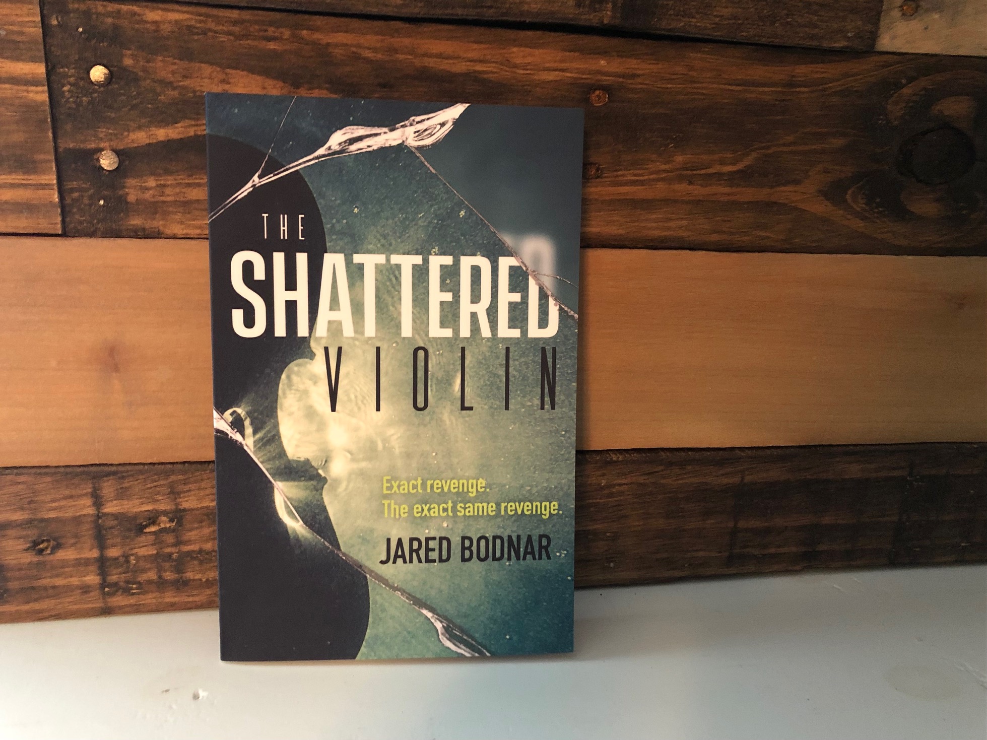 The Shattered Violin by Jared Bodnar book photo by Erica Robyn Reads