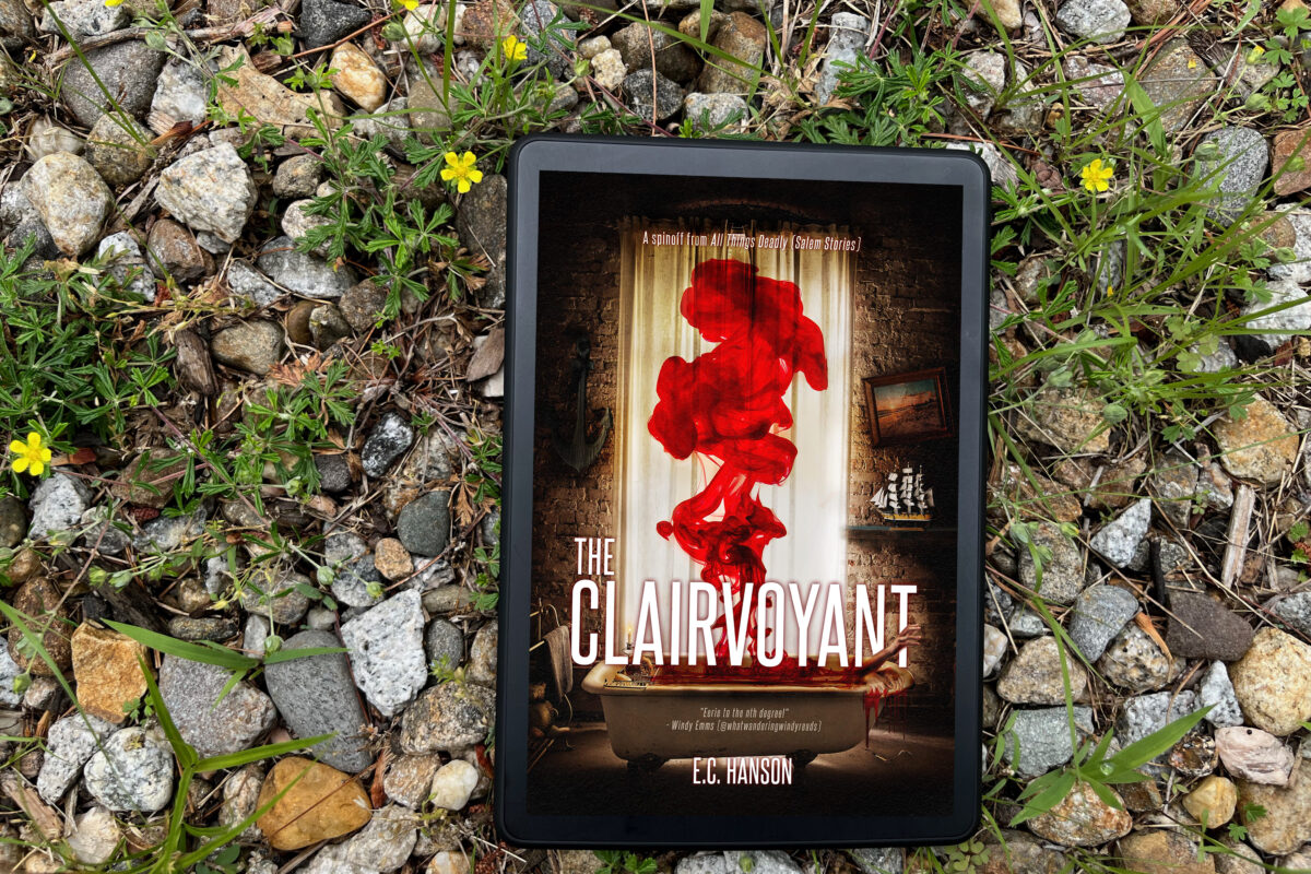 The Clairvoyant by E.C. Hanson book photo by Erica Robyn Reads