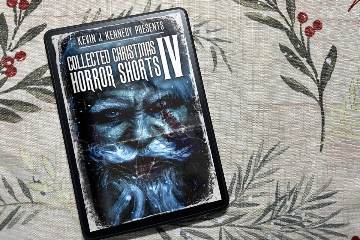 Kevin J. Kennedy Presents Collected Christmas Horror Shorts IV book cover of a terrifying santa